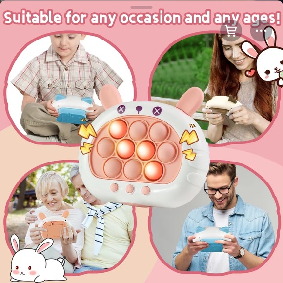 Push fast fidget button toy bunny electronic - Picture 2 of 3